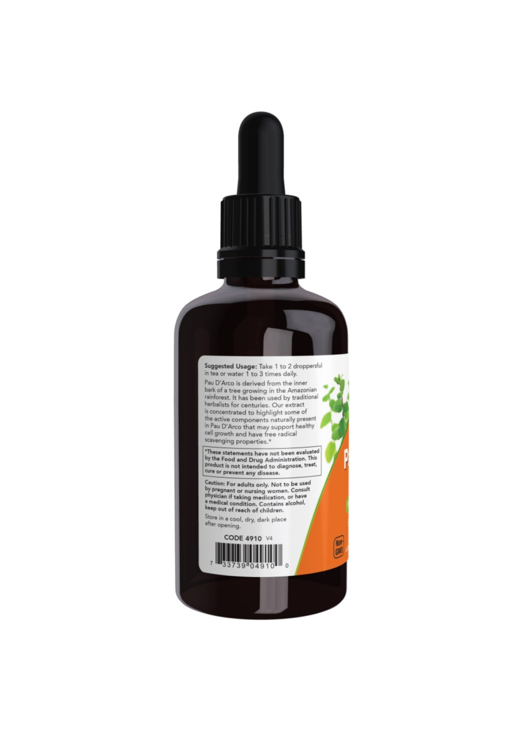 Экстракт муравьиного дерева Pau D'Arco Extract Liquid - 59ml (2oz) Now Foods (272820798)