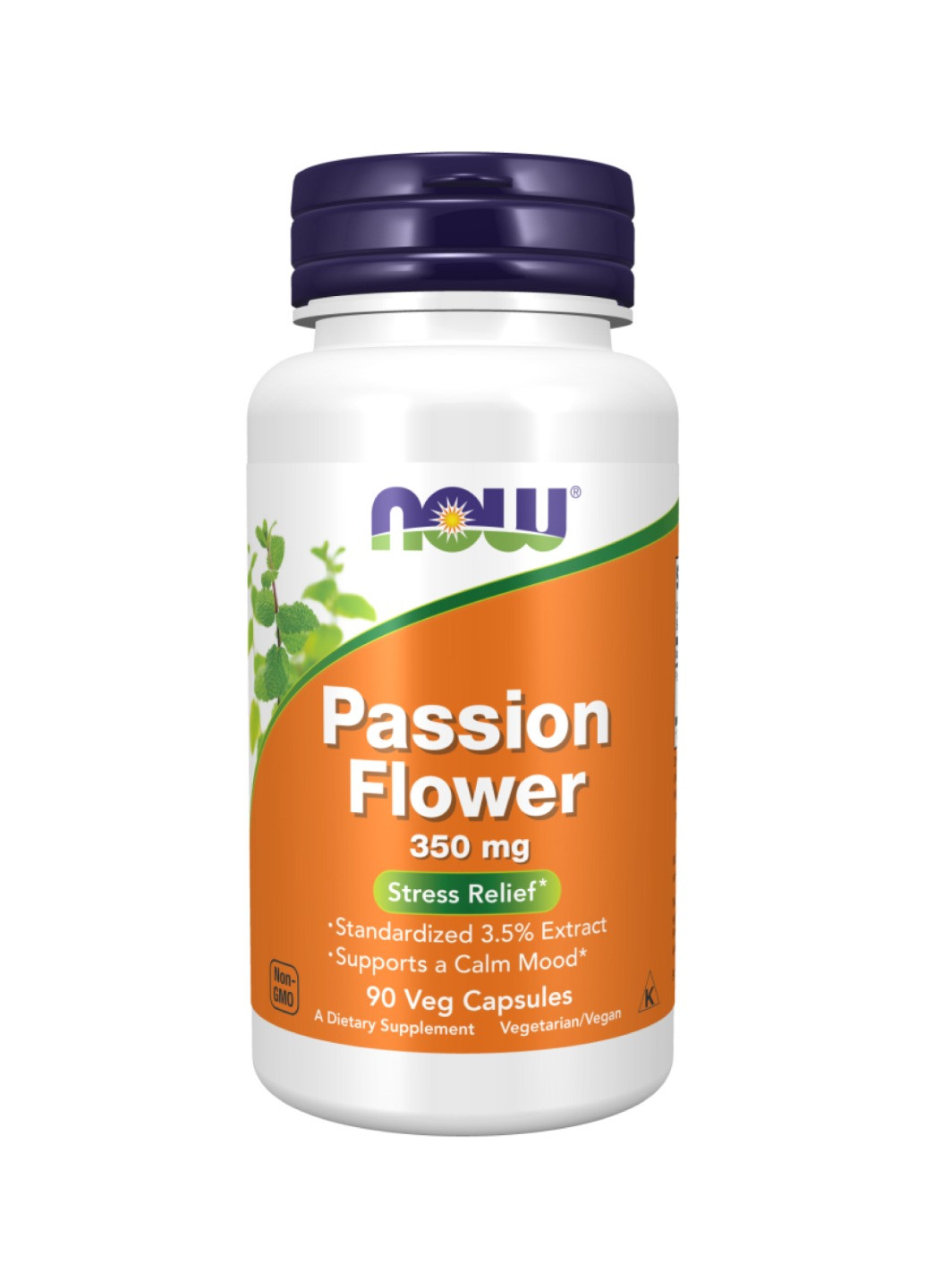 Пассифлора Passion Flower 350mg - 90 vcaps Now Foods (272820758)
