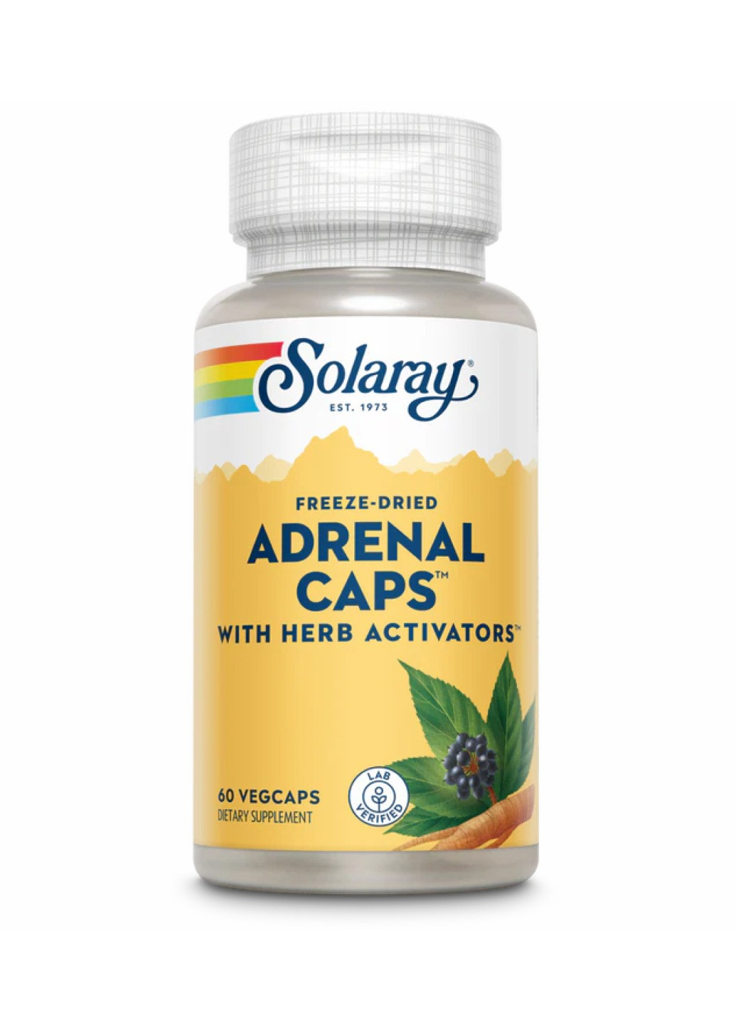 Добавка Adrenal 170mg - 60 vcaps Solaray (272820821)
