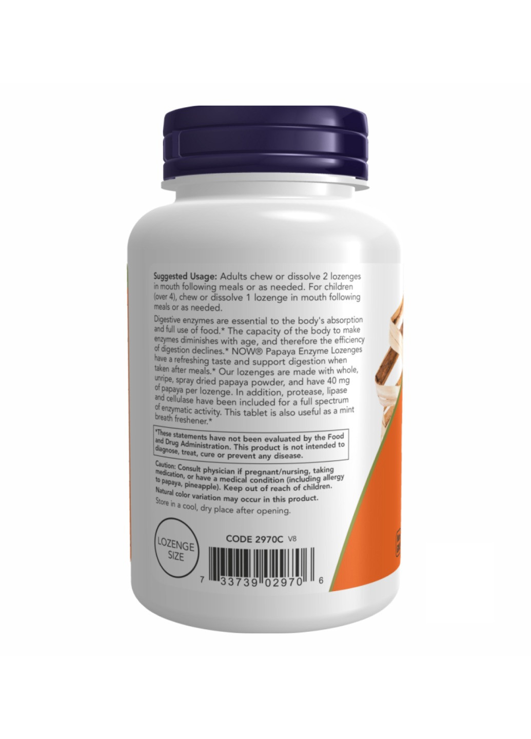 Фермент папайї (Папайя ензим), Papaya Enzyme - 180 tabs Now Foods (272820768)