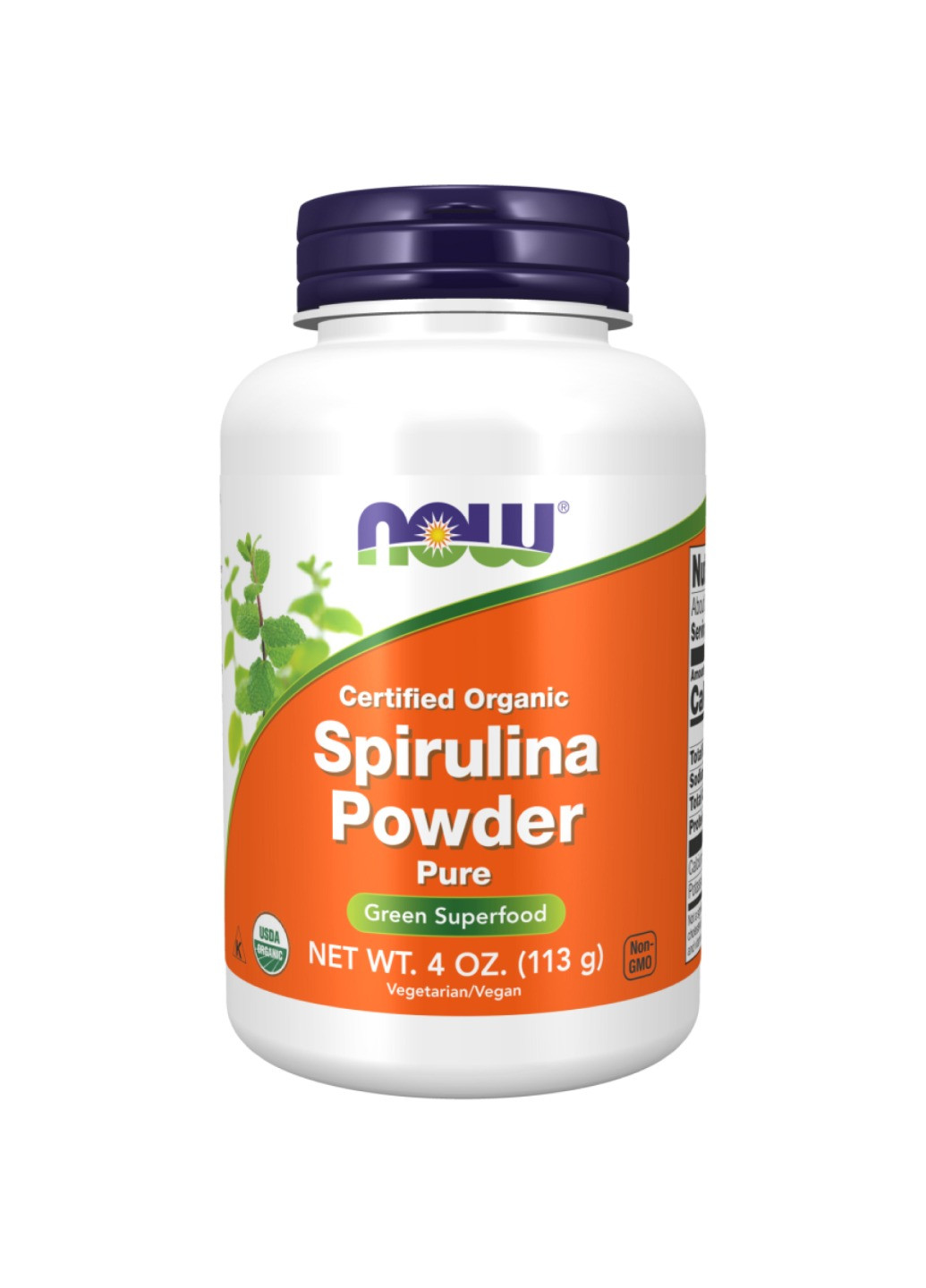 Спіруліна Organic Spirulina Powder - 113g Now Foods (272820715)