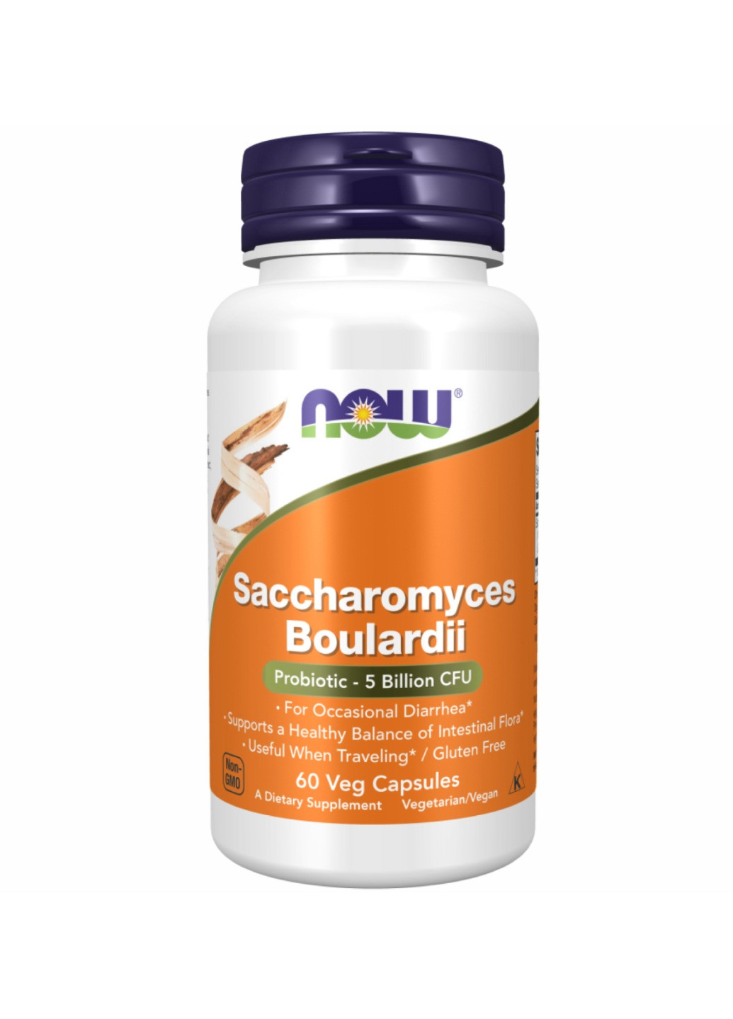 Сахаромицеты буларди Saccharomyces Boulardii - 60veg caps Now Foods (272820783)