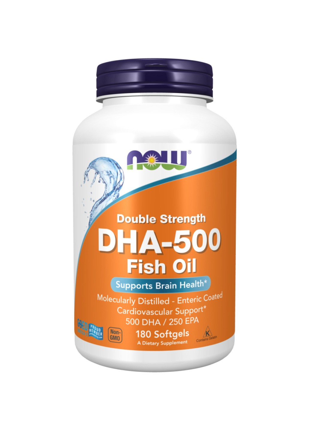 Добавка DHA 500mg - 180 sgels Now Foods (272820750)