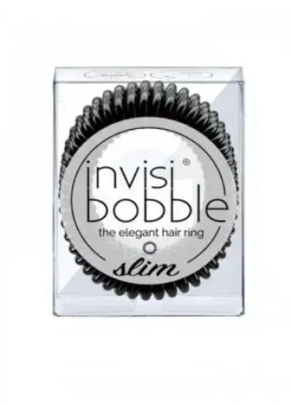 Резинка-браслет для волос SLIM True Black, 3шт Invisibobble (273041782)