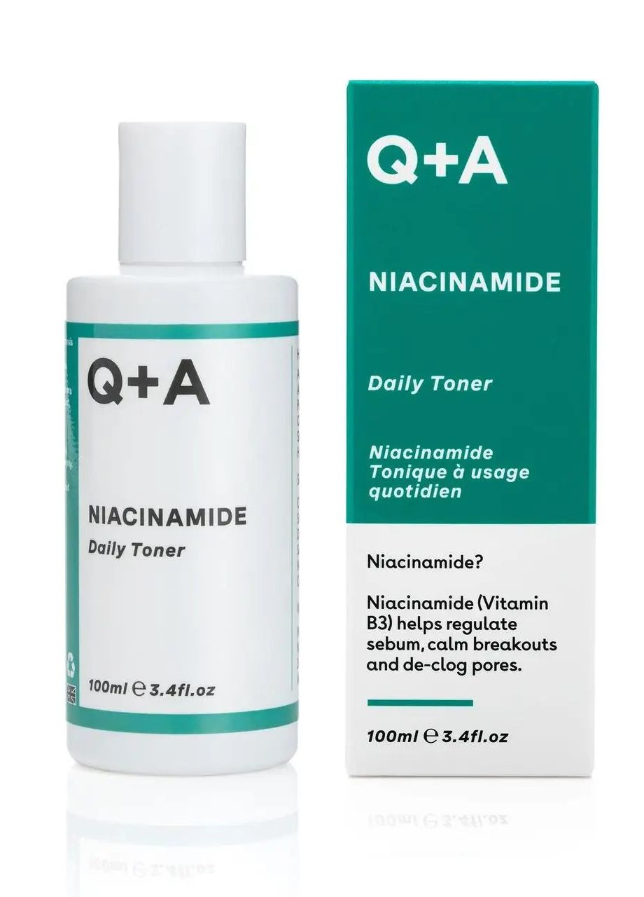 Тонер для обличчя зволожуючий з ніацинамідом Niacinamide Daily Toner 100ml Q+A (273041894)
