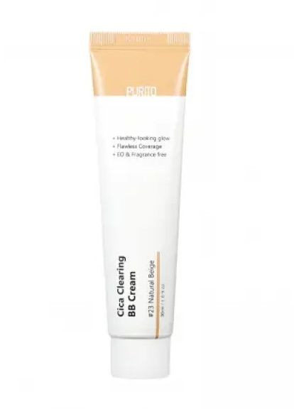 BB-крем с центелой Cica Clearing BB Cream #23 Natural Beige 30 ml PURITO (273041806)