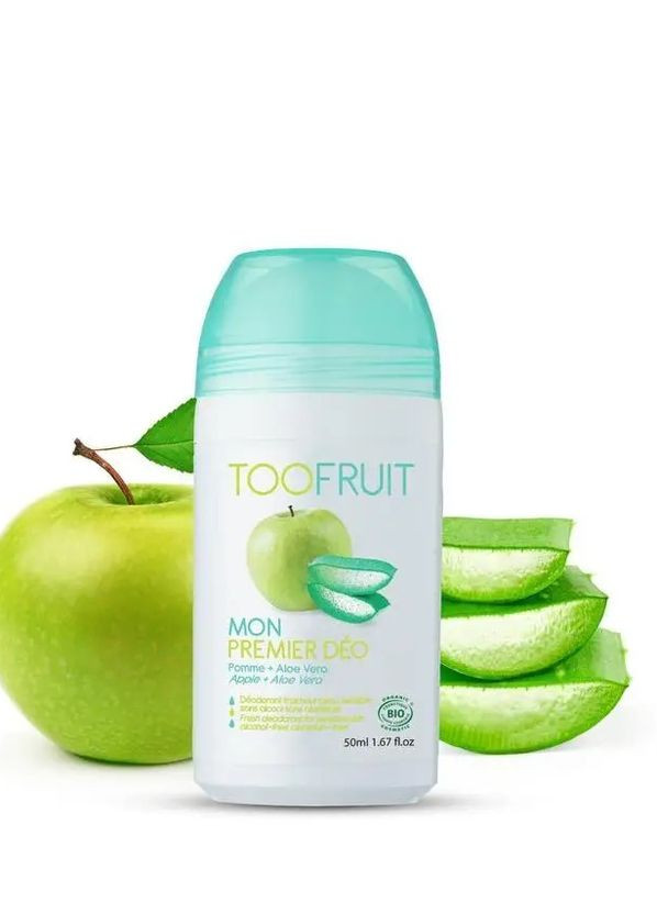 Дезодорант дитячий Яблоко і алое 30мл Toofruit (273041793)