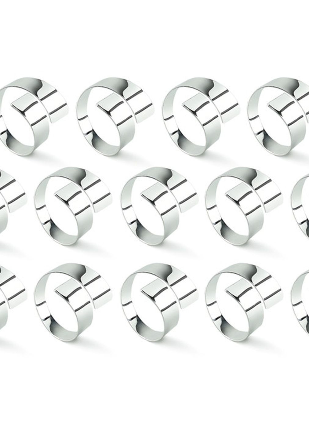 Кільця для серветок набір 14шт. сервірувальних кілець для ресторанів кафе та дому REMY-DECOR завиток (273182781)