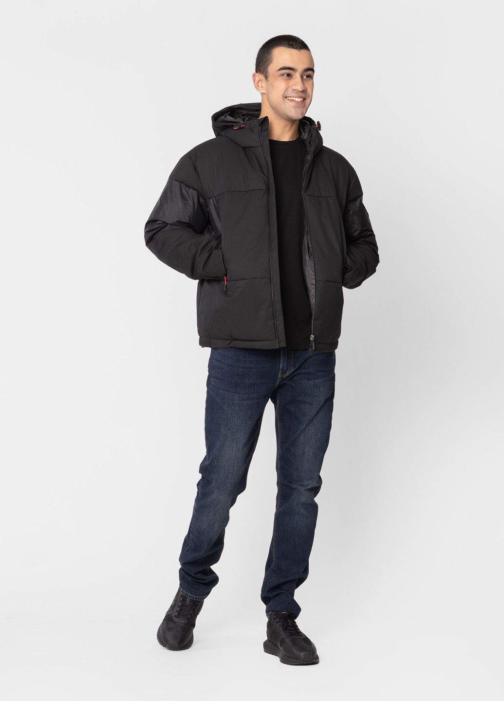 Черная зимняя куртка ea7 (armani) Emporio Armani