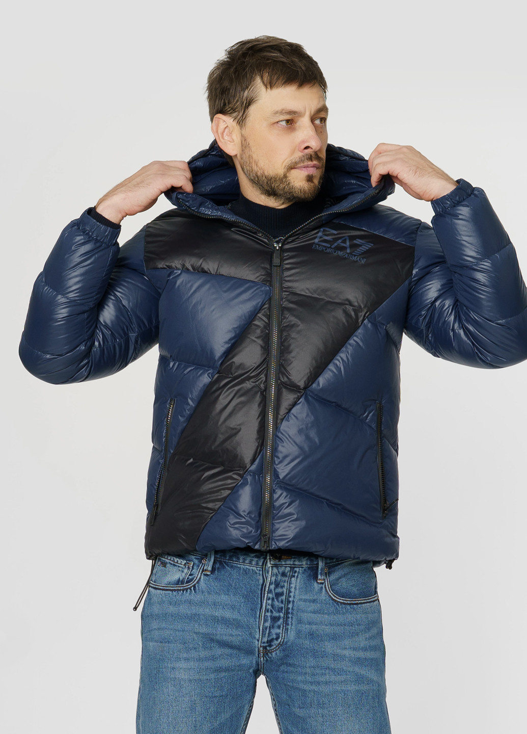 Синя зимня куртка ea7 (armani) Emporio Armani
