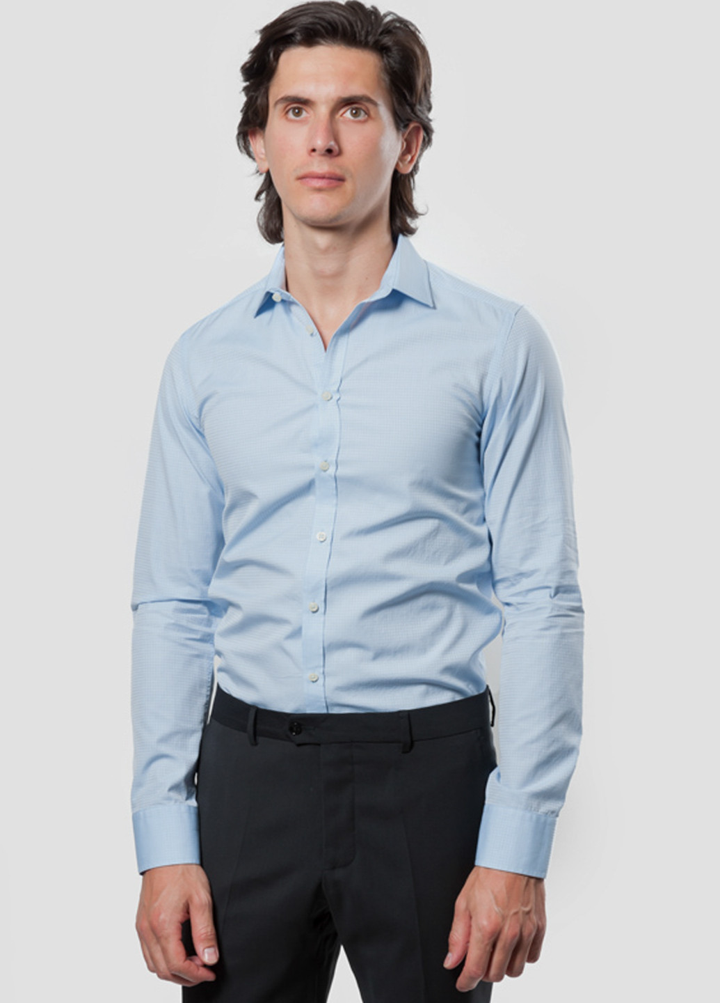 Голубой кэжуал рубашка Sand