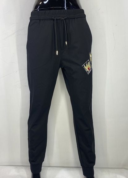 Черные спортивные демисезонные джоггеры брюки Dolce & Gabbana