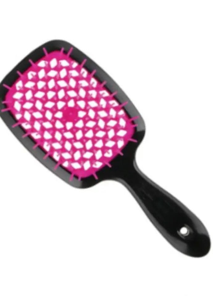 Гребінець для волосся Superbrush чорний із рожевим Janeke (273041835)