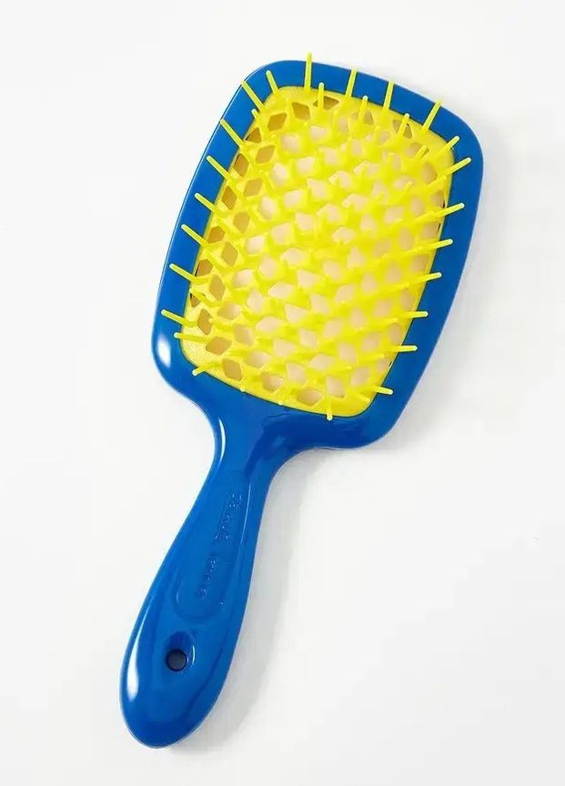 Расческа для волос Superbrush синий с желтым Janeke (273041847)