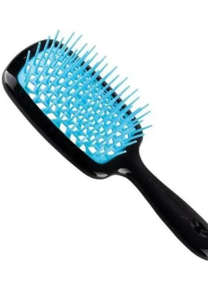 Расческа для волос Superbrush черная с голубым Janeke (273041848)
