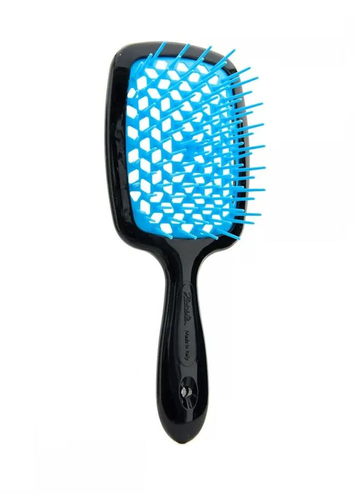 Гребінець для волосся Superbrush чорний із блакитним Janeke (273041848)