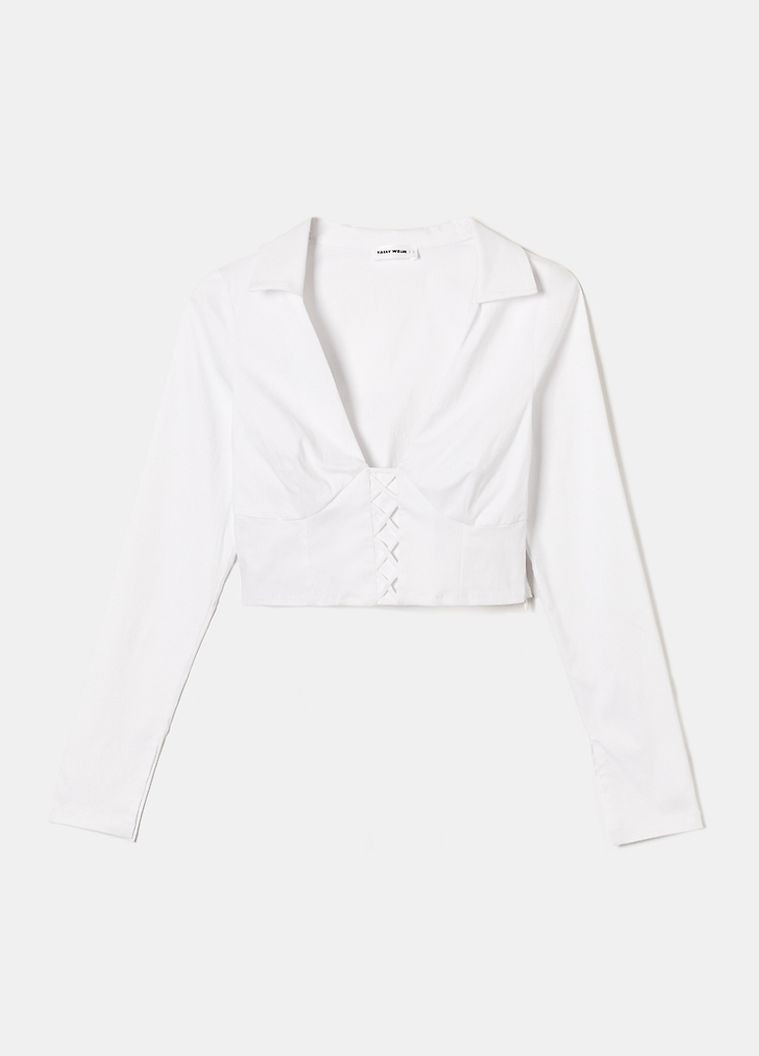 Белая демисезонная блуза Tally Weijl