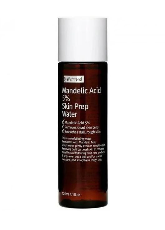 Тонер с миндальной кислотой Mandelic Acid 5% Skin Prep Water 120 мл By Wishtrend (273256391)