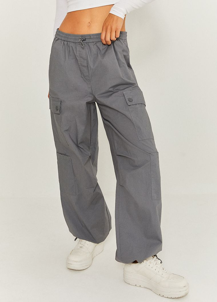 Серые кэжуал демисезонные брюки Tally Weijl