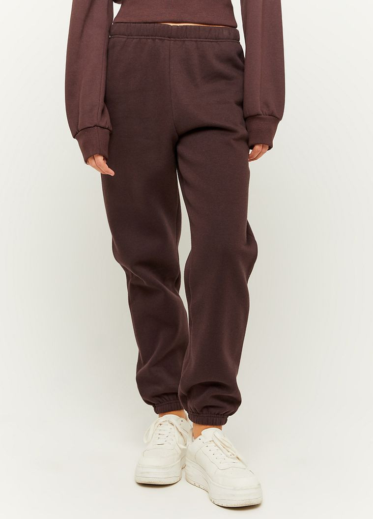 Темно-коричневые кэжуал демисезонные брюки Tally Weijl