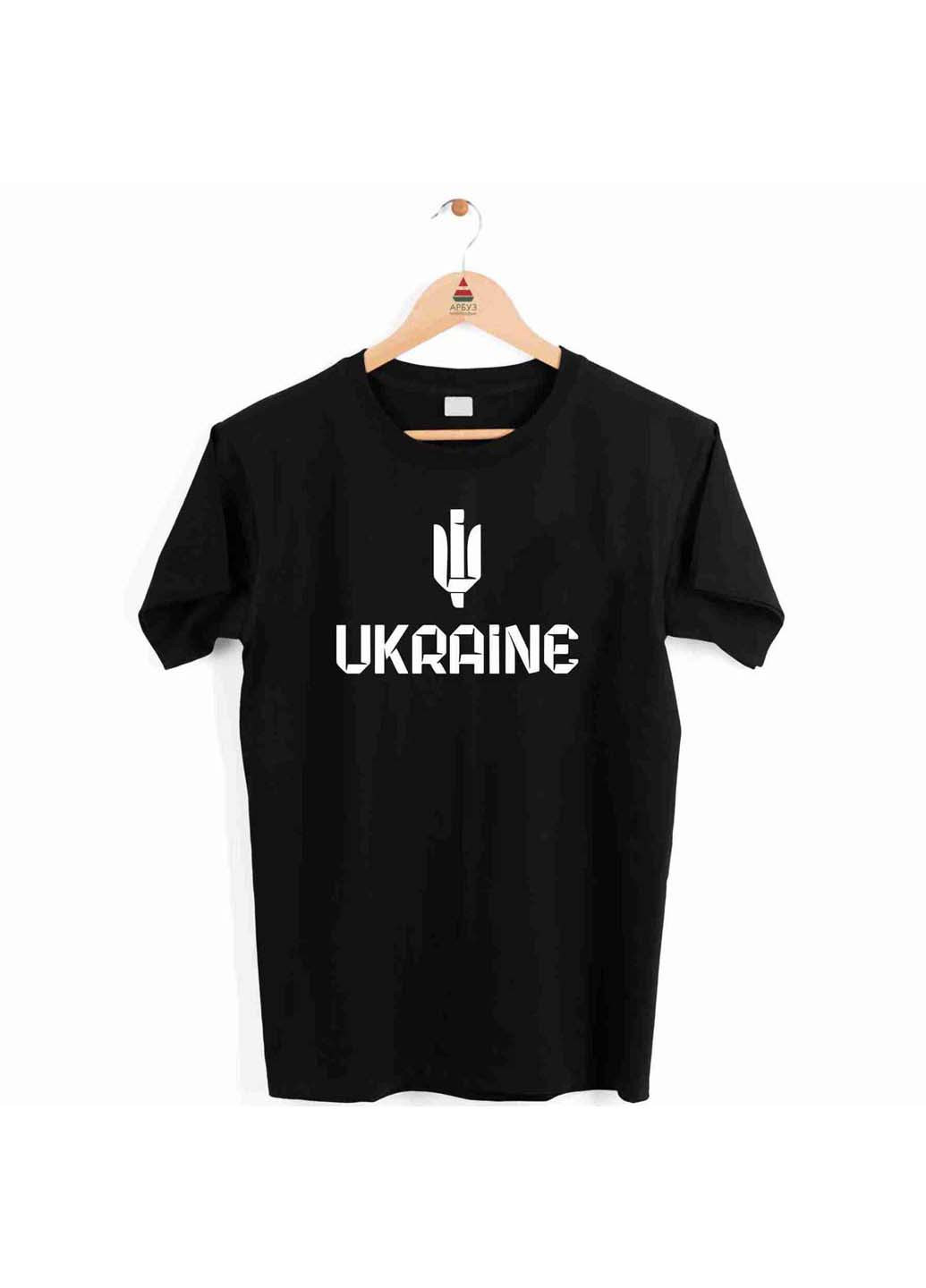 Чорна футболка ua ukraine україна тризуб герб україни push it Кавун