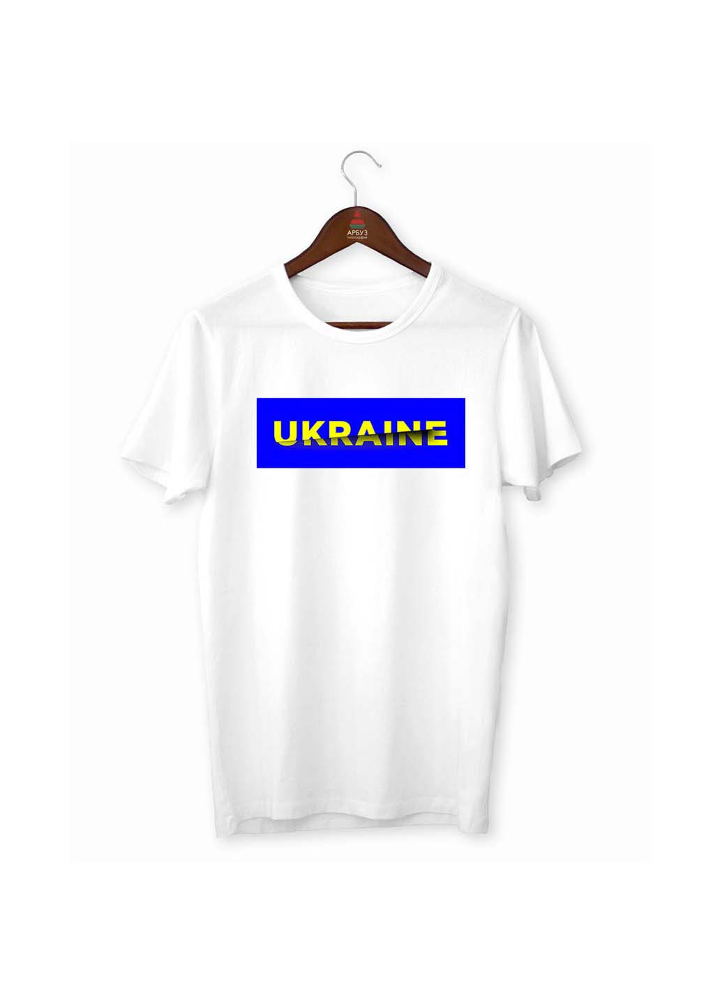 Біла футболка ukraine україна Кавун