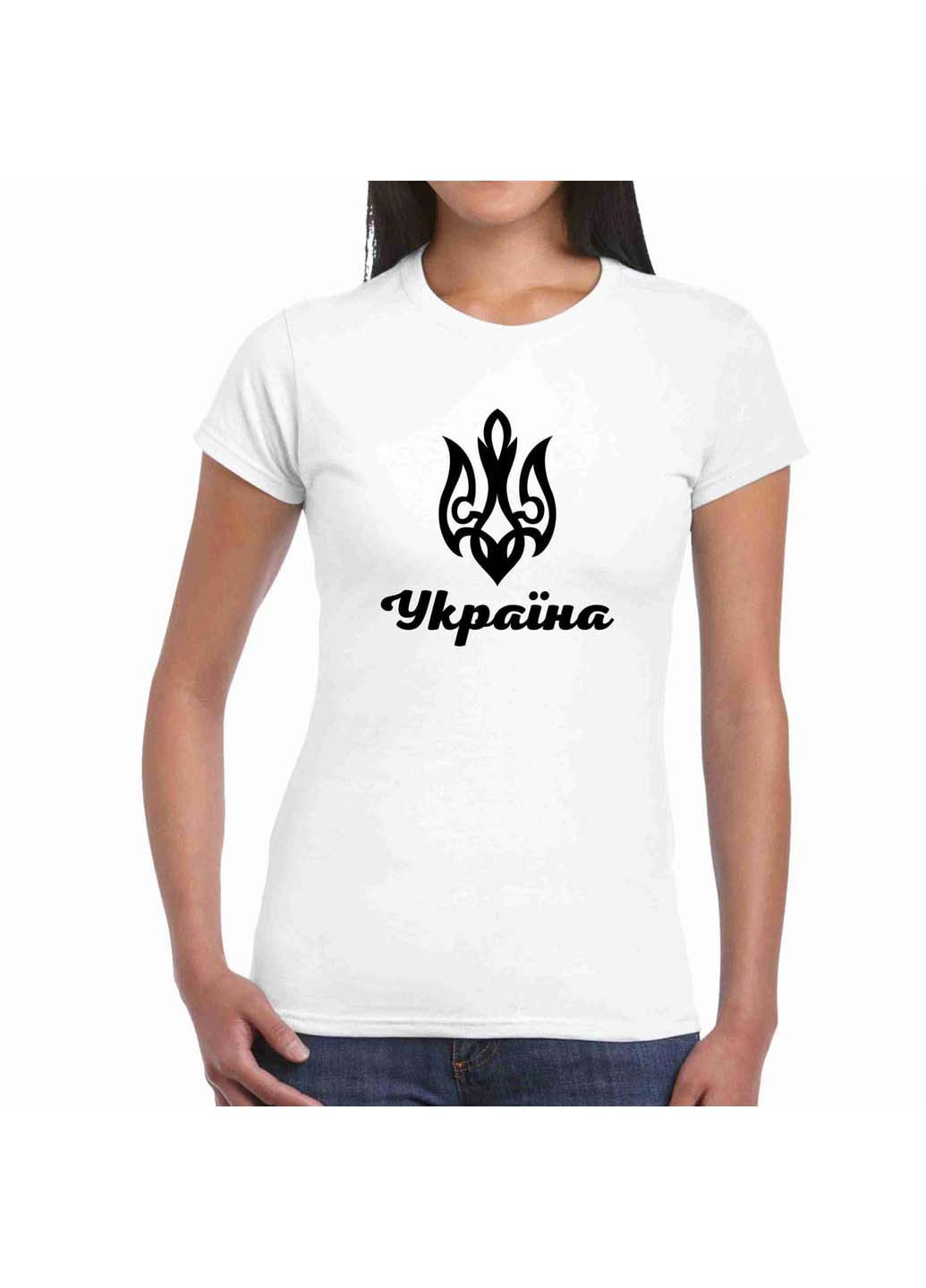 Біла футболка герб україни тризуб україна Кавун