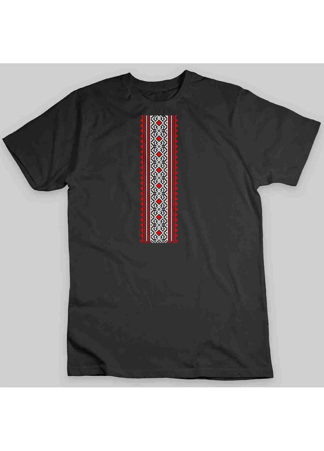 Футболка Вишиванка. Український чорно-червоний орнамент Кавун - (273169495)