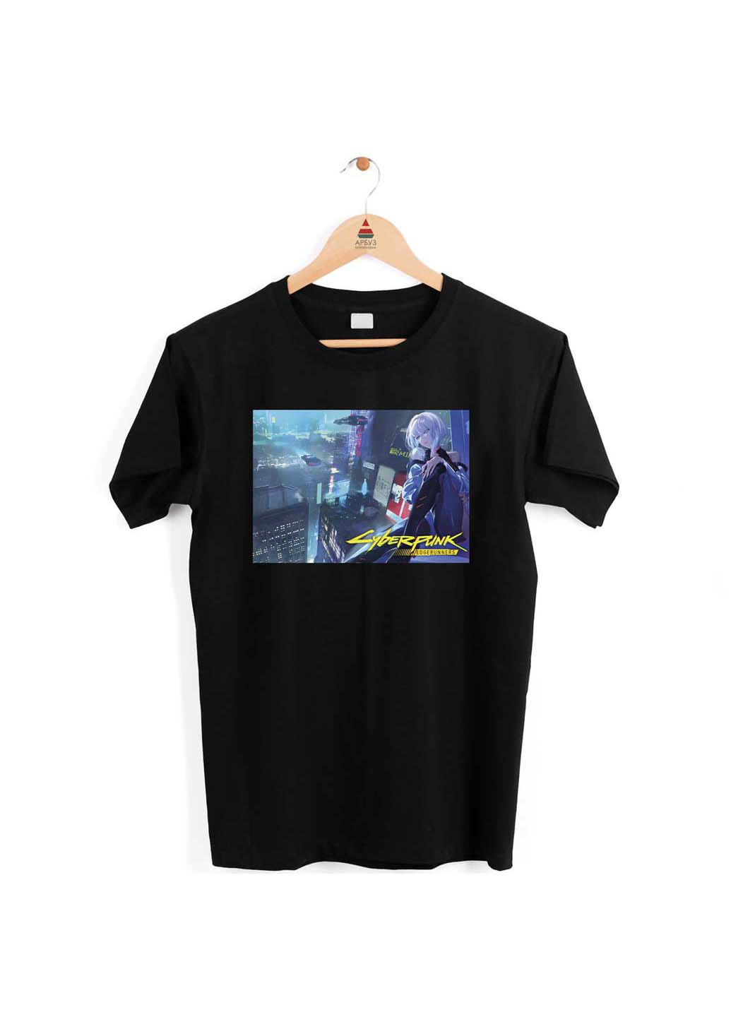 Футболка Cyberpunk Edgerunners Кіберпанк Ті що біжать по краю Lucy Люсі місто Кавун - (273169483)