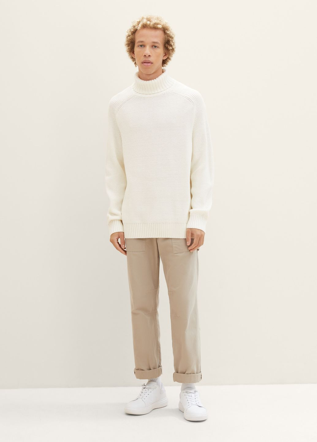 Білий демісезонний светр Tom Tailor