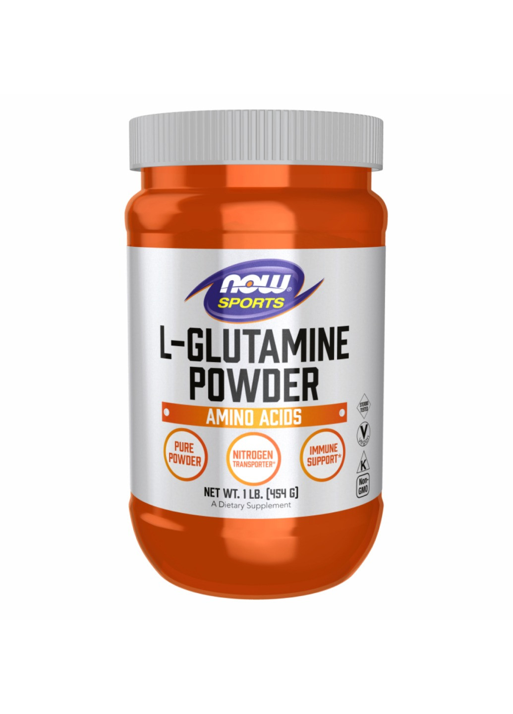 L-глютамін для відновлення L-Glutamine Powder - 454g Now Foods (273182965)