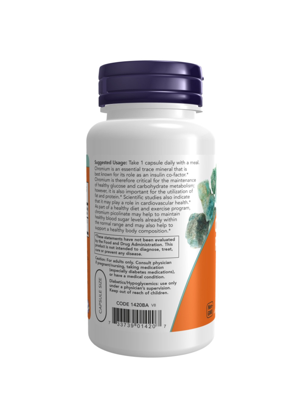 Добавка Chromium Picolinate 200 mcg - 250 caps Now Foods (273182950)