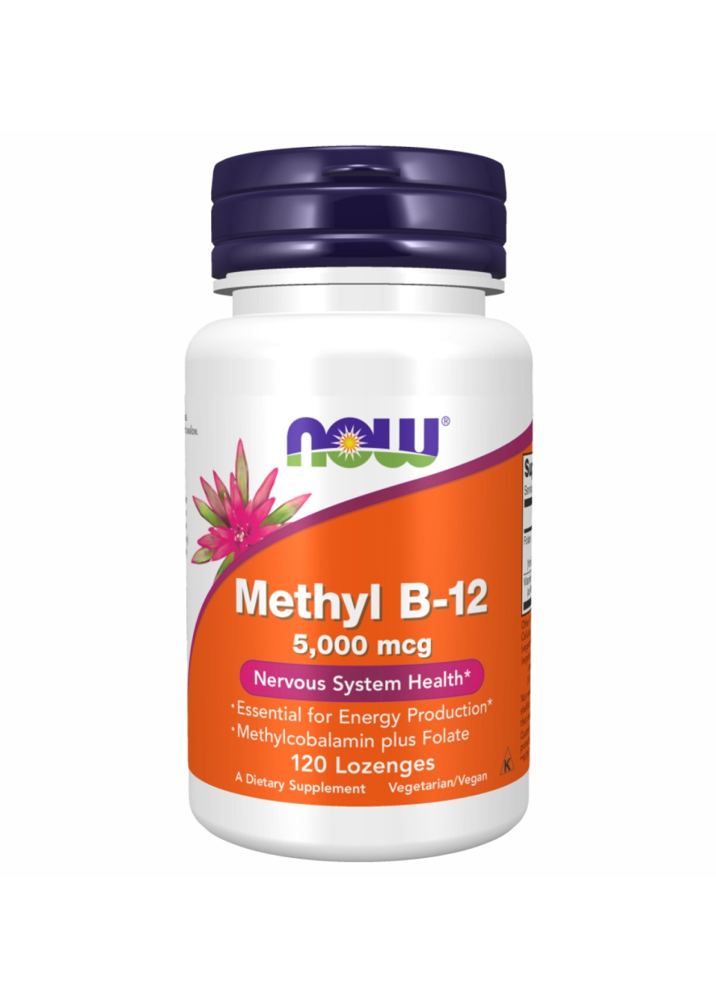 Метил B-12 Methyl B-12 5000mcg - 120 loz Now Foods (273182912)