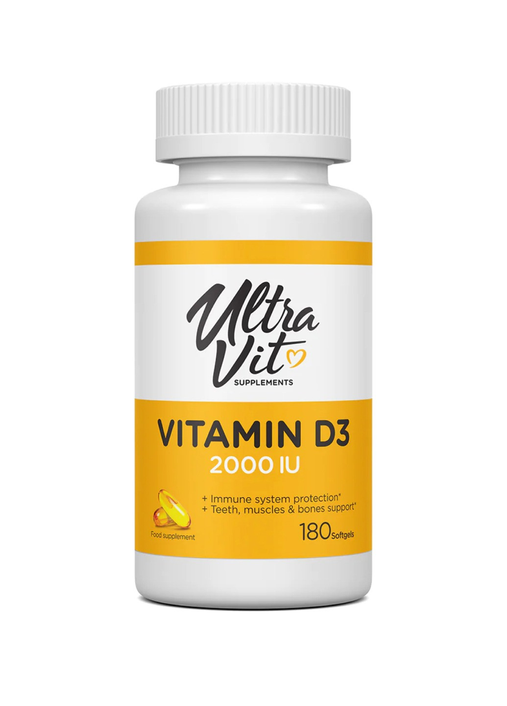 Витамин D3 Vitamin D3 2000 IU - 180 softgels VPLab Nutrition (273183004)