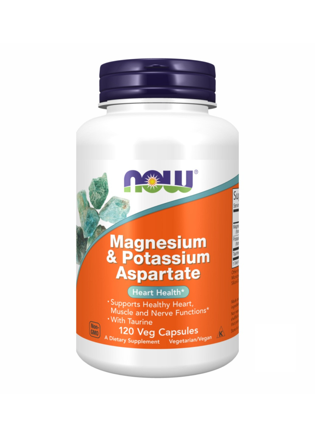 Аспарат магния и калия Magnesium & Potassium Aspartate - 120 vcaps Now Foods (273182876)