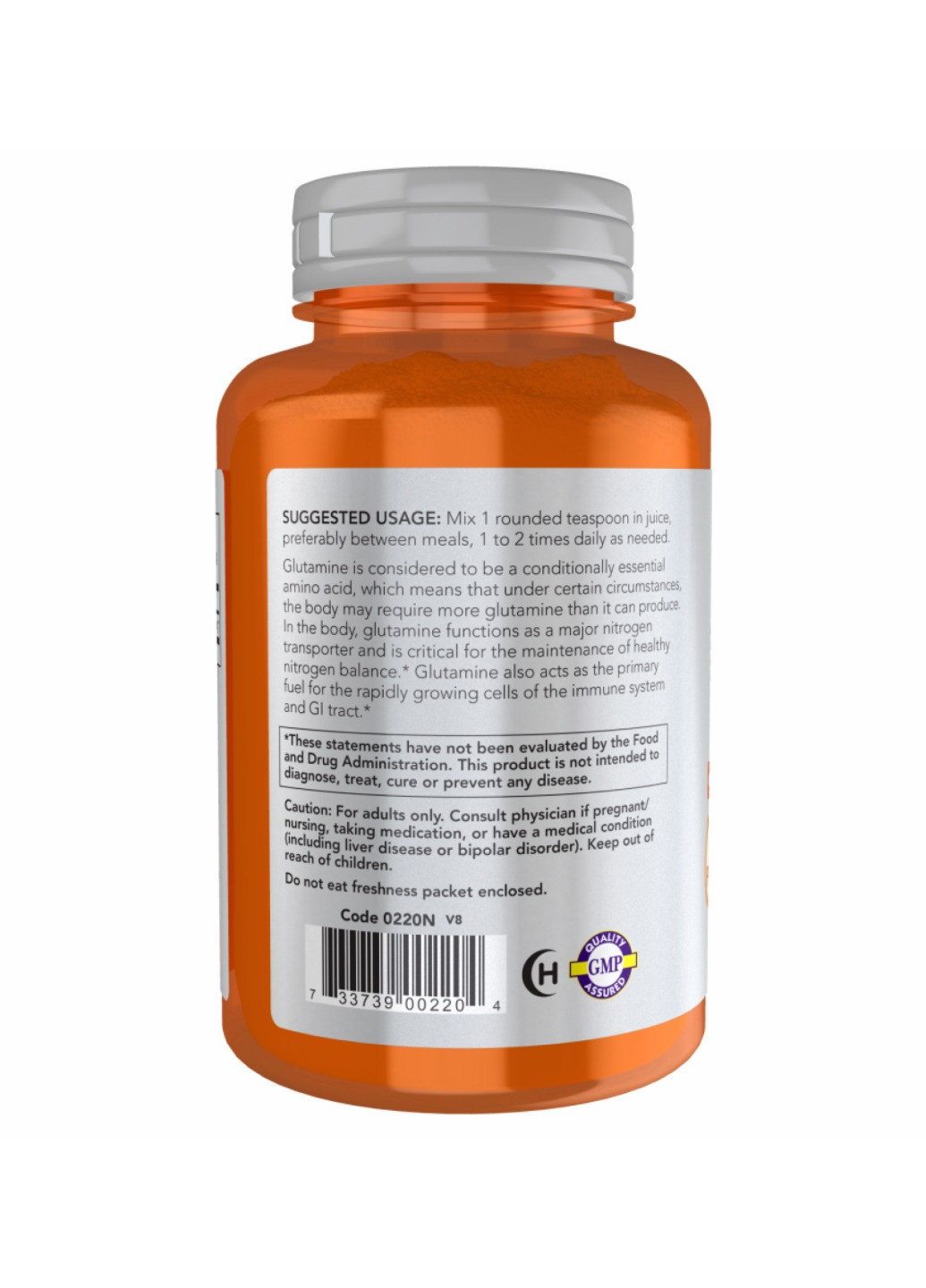 L-глутамин для восстановления L-Glutamine Powder - 1000g Now Foods (273182978)