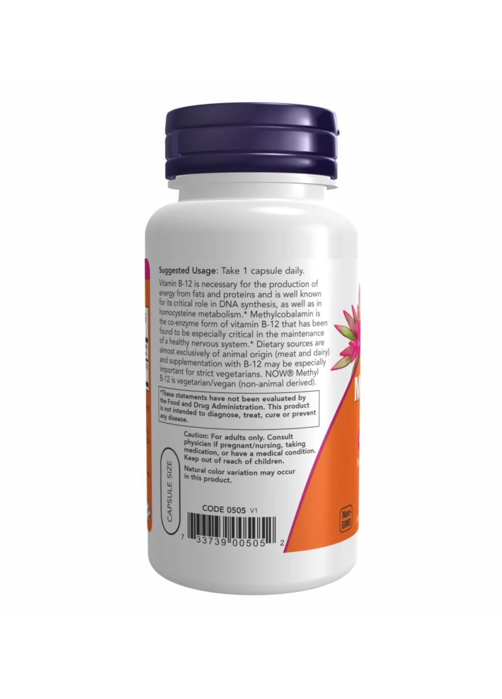 Метил B-12 Methyl B-12 5,000mcg - 90 vcaps Now Foods (273182903)