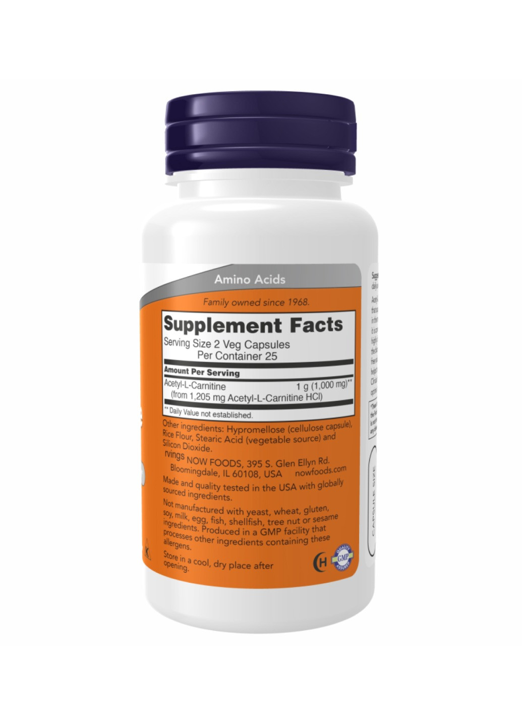 Ацетил l-карнитин для похудения Acetyl L-Carnitine 500mg - 100 vcaps Now Foods (273182937)
