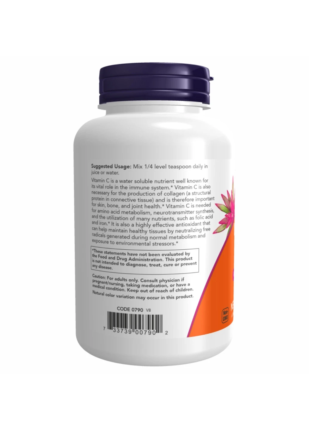 Вітамін C Vitamin C Powder - 227g (8oz) Now Foods (273182890)