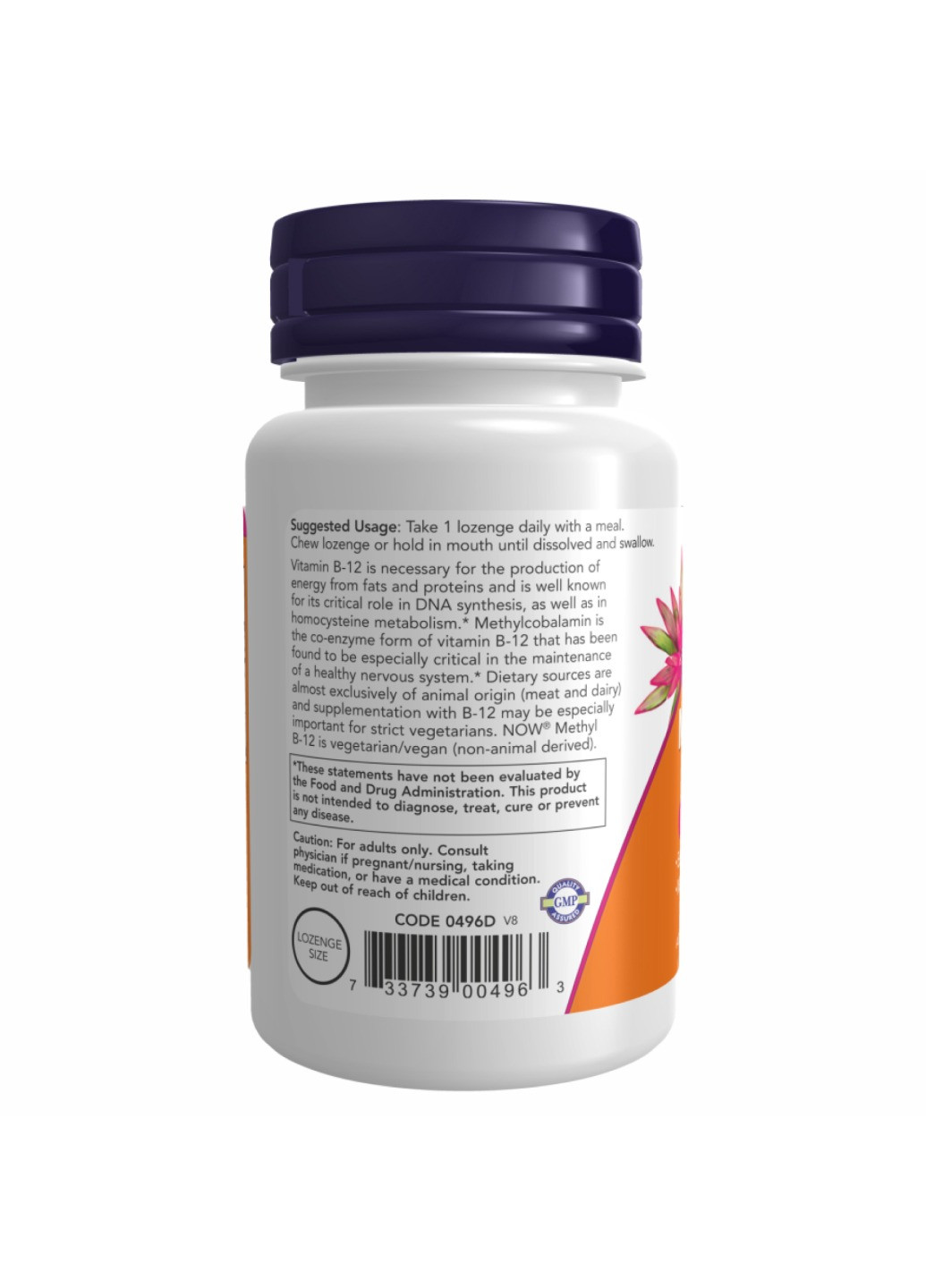 Метил B-12 Methyl B-12 5000mcg - 60 loz Now Foods (273182845)