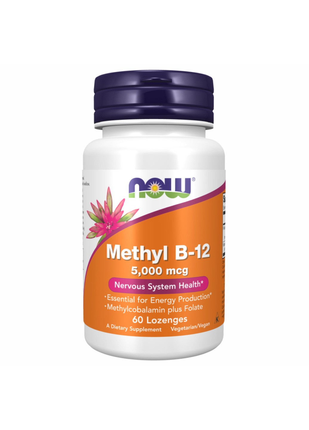 Метил B-12 Methyl B-12 5000mcg - 60 loz Now Foods (273182845)