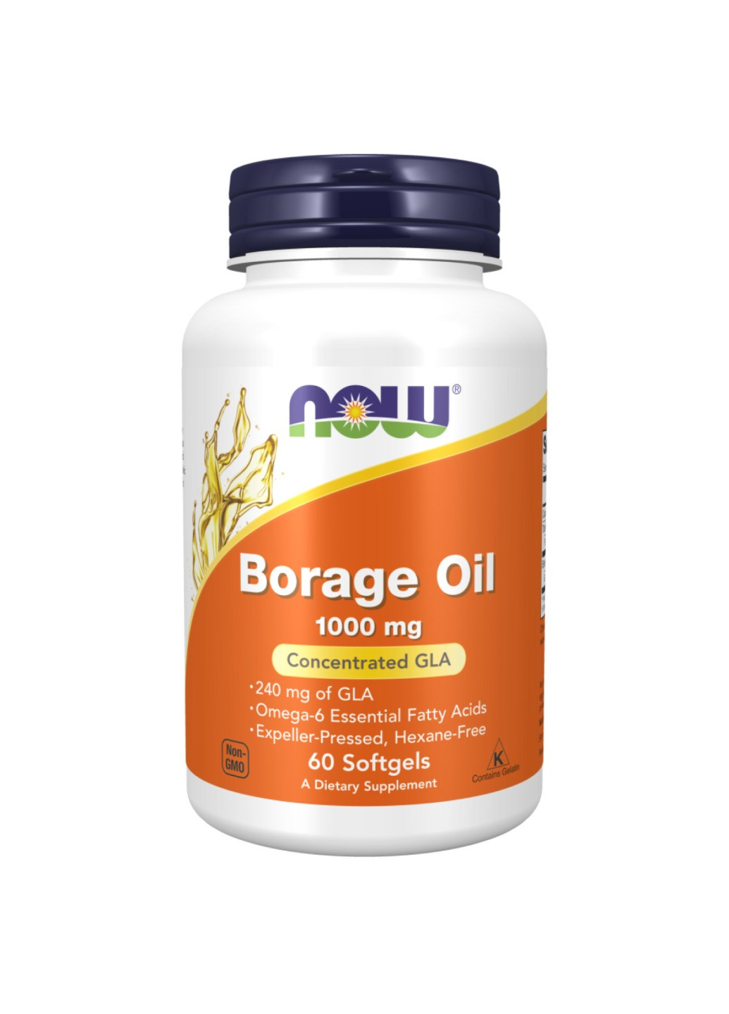 Олія огірочника Borage Oil 1000mg - 60 sgels Now Foods (273182934)