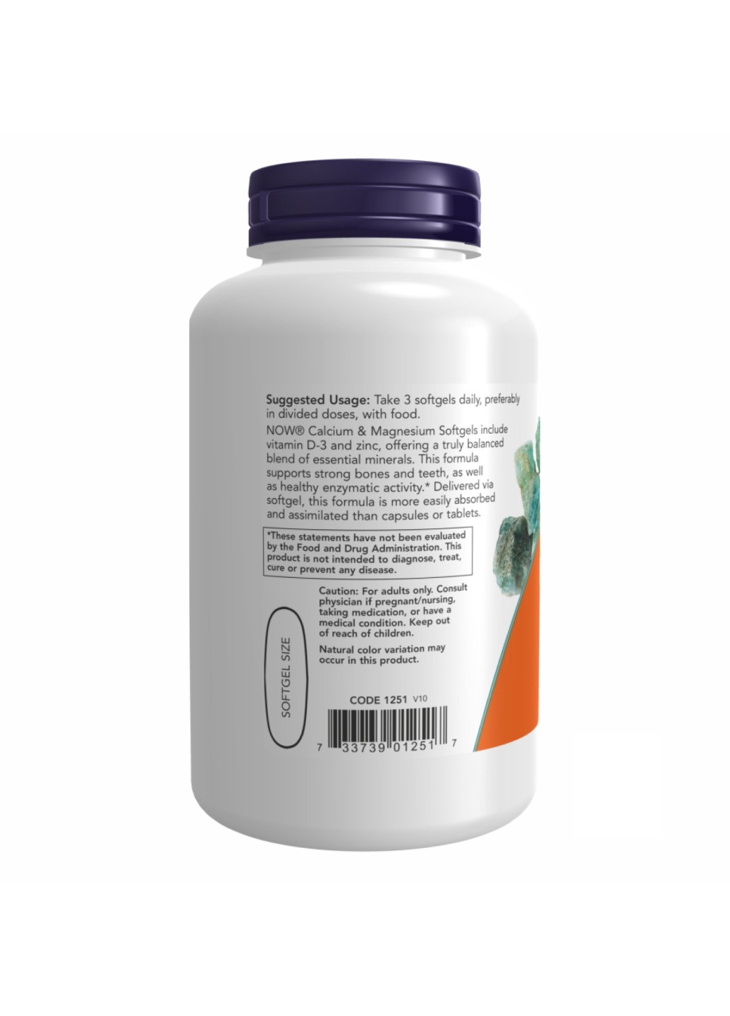 Кальций, магний и витамин D CAL-MAG + D - 120 sgels Now Foods (273182829)