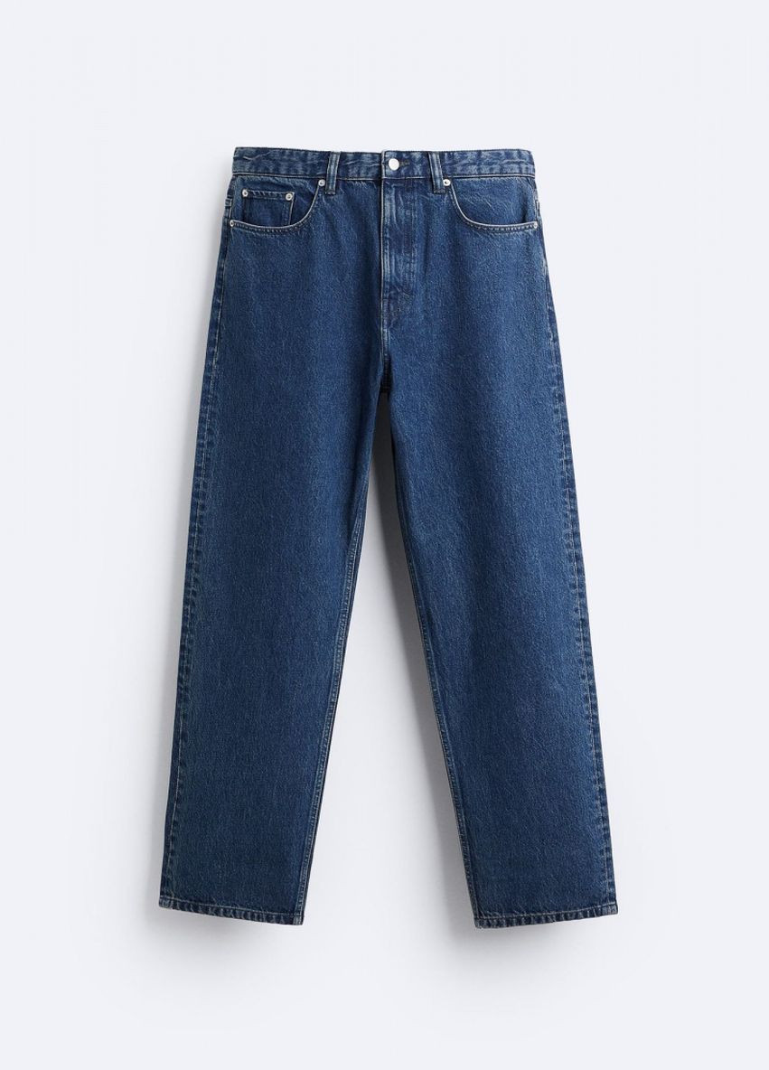 Серые демисезонные джинси вільного крою 1538 355 grey Zara