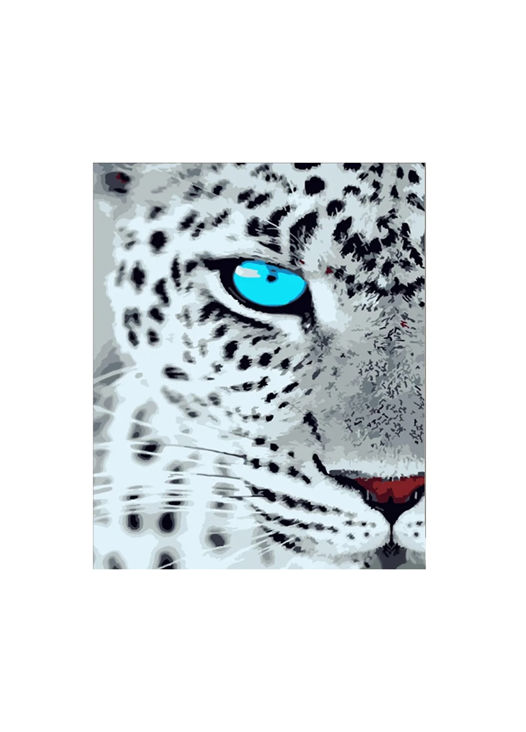 Набір для розпису по номерах Гепард з голубими очима HH018 Strateg (273200876)