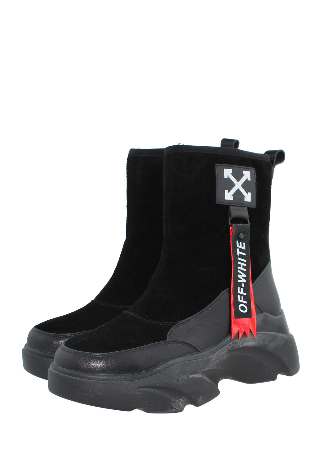 Зимние ботинки rsm-1156-11 черный Sothby's из натуральной замши