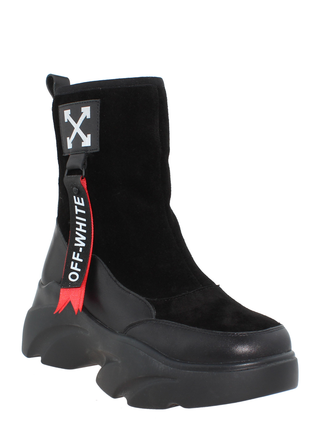 Зимние ботинки rsm-1156-11 черный Sothby's из натуральной замши