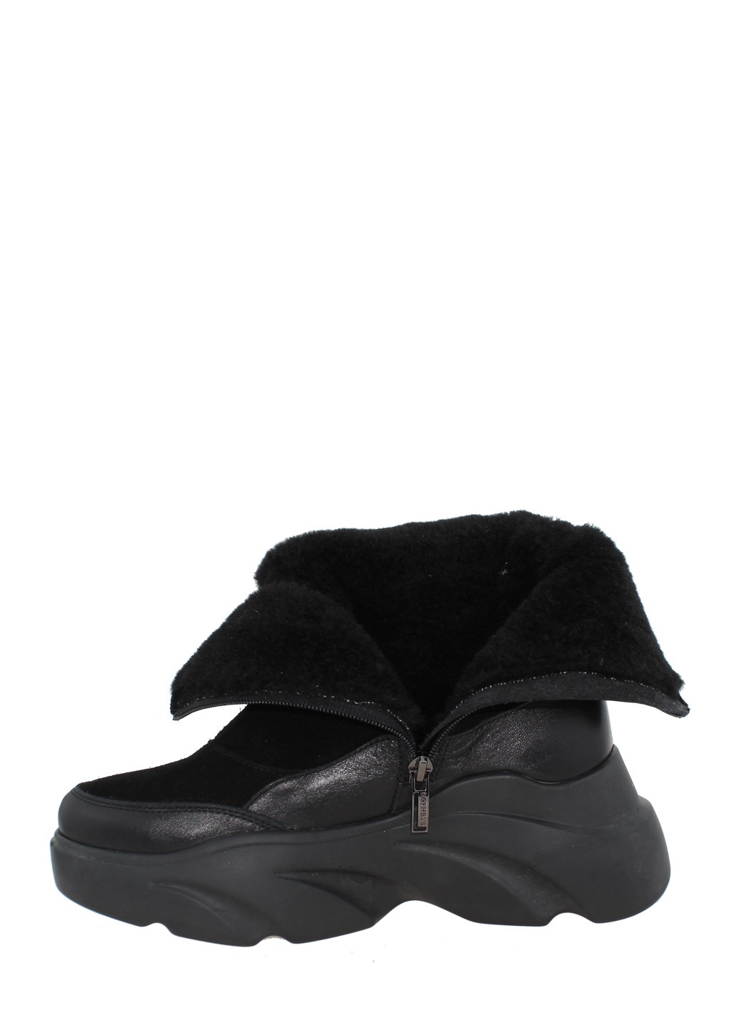 Зимние ботинки rsm-745-11 черный Sothby's из натуральной замши