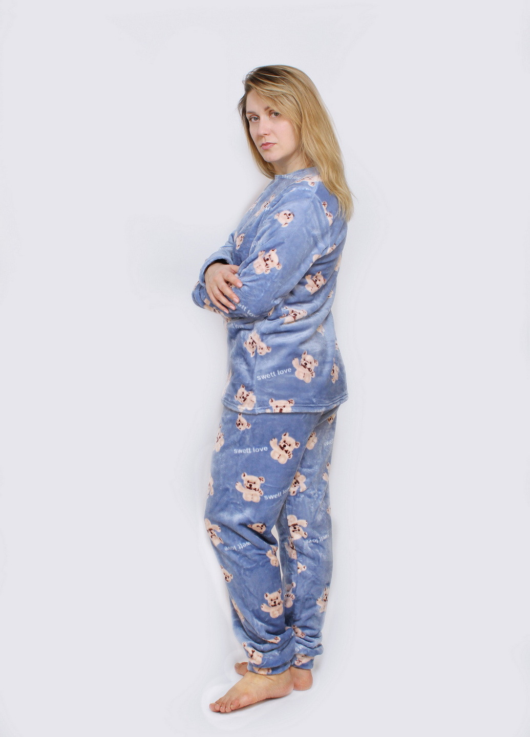 Голубая всесезон пижама женская NEL