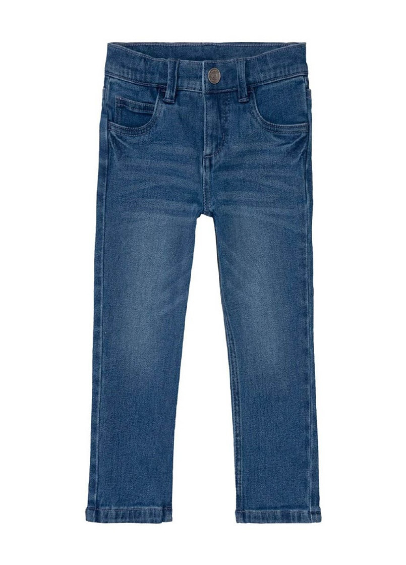 Синие демисезонные прямые джинсы Lupilu